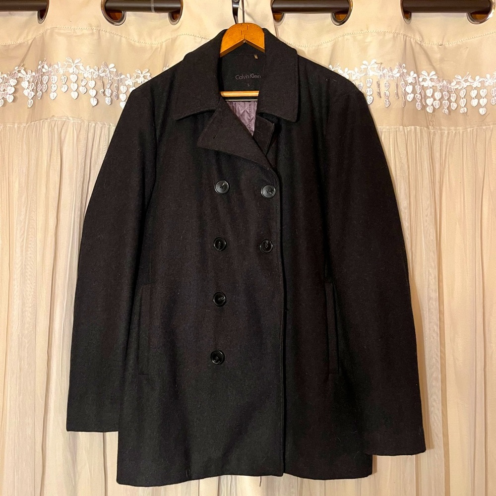 Calvin Klein Woolblend Pea Coat Men’s Small